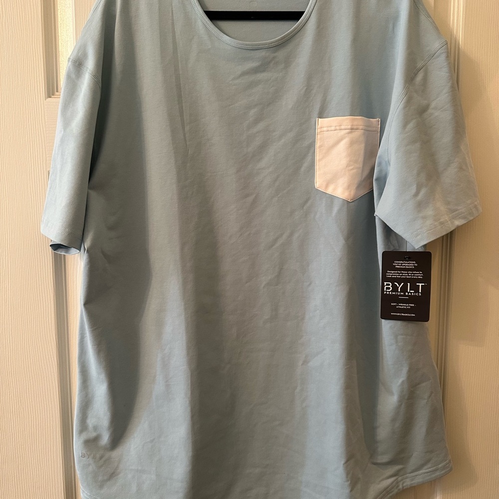 NWT - BYLT basics blue tee